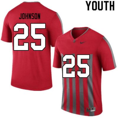 Youth Ohio State Buckeyes #25 Xavier Johnson Retro Nike NCAA College Football Jersey Wholesale RUA6444SD